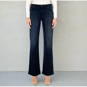 Fidelity Denim Katie High Rise Classic Flare Jeans Womens 27 Blue Comfort Elite